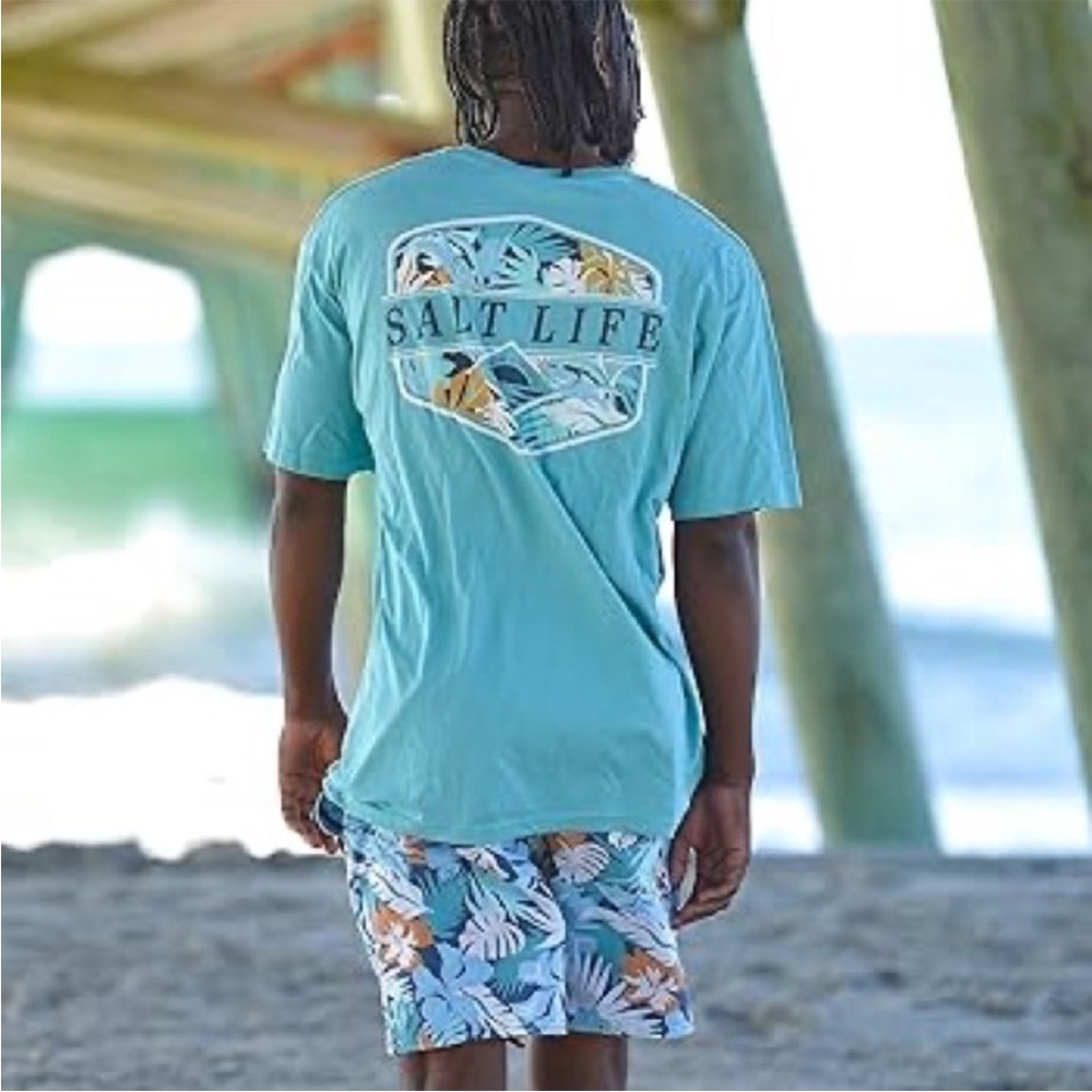 Salt Life Ocean Blue Graphic Tee